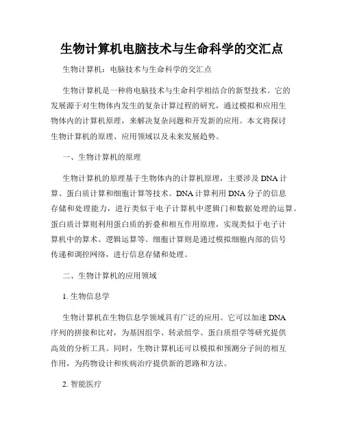 生物计算机电脑技术与生命科学的交汇点