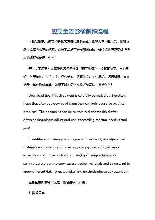 应急全景影像制作流程