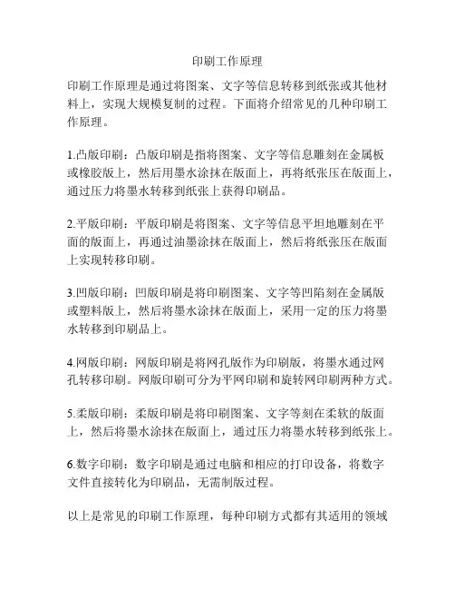 印刷工作原理