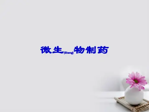 《微生物制药》教学课件精品PPT