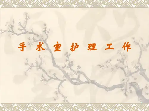 手术室护理工作ppt课件