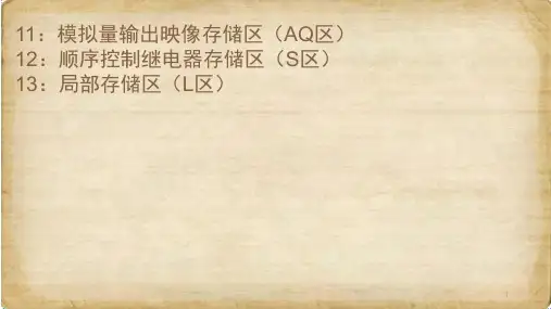 第03节PLC的13个存储区