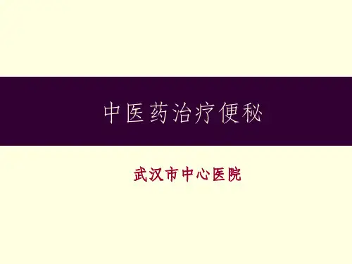 中医药治疗便秘ppt课件