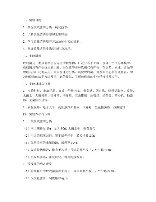 放线实验报告