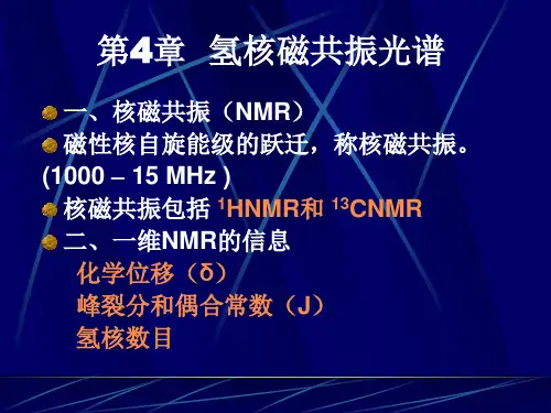 第4章 氢谱
