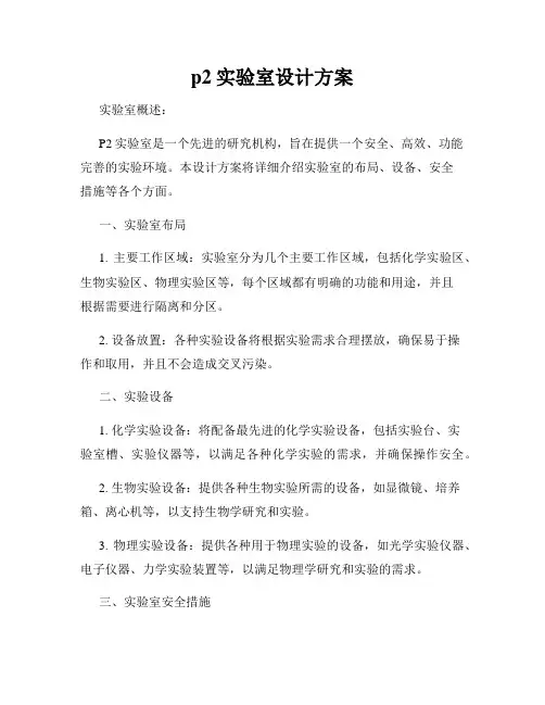 p2实验室设计方案