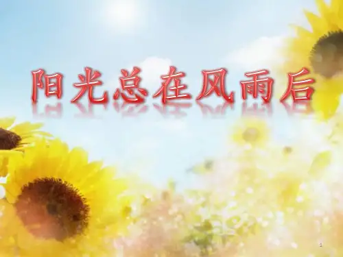 《6.阳光总在风雨后》(课件)-小学心理健康教育