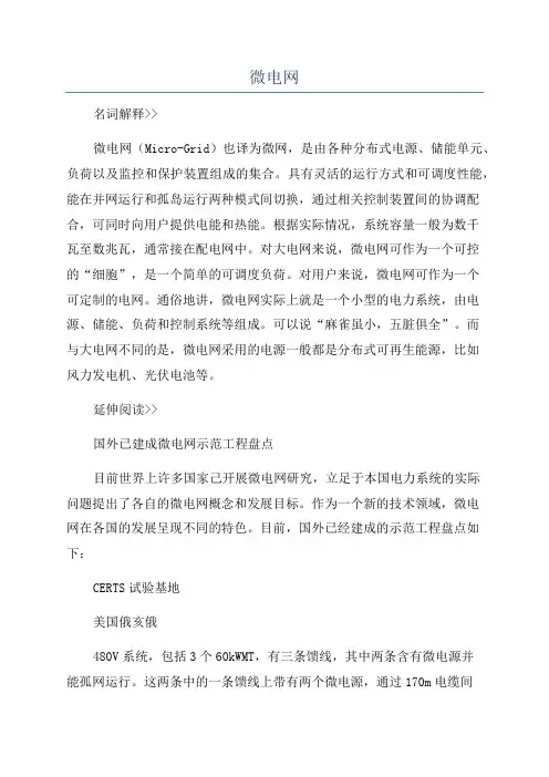 微电网_精品文档
