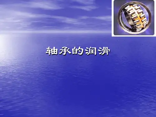 轴承的润滑