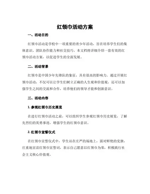 红领巾活动方案