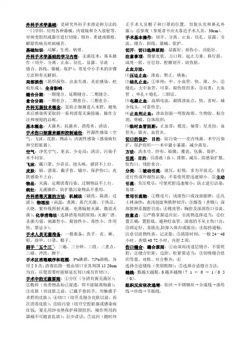 手术学基础