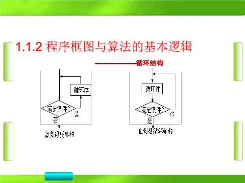 人教版 高中数学 第一章 循环结构的程序框图(共16张PPT)教育课件