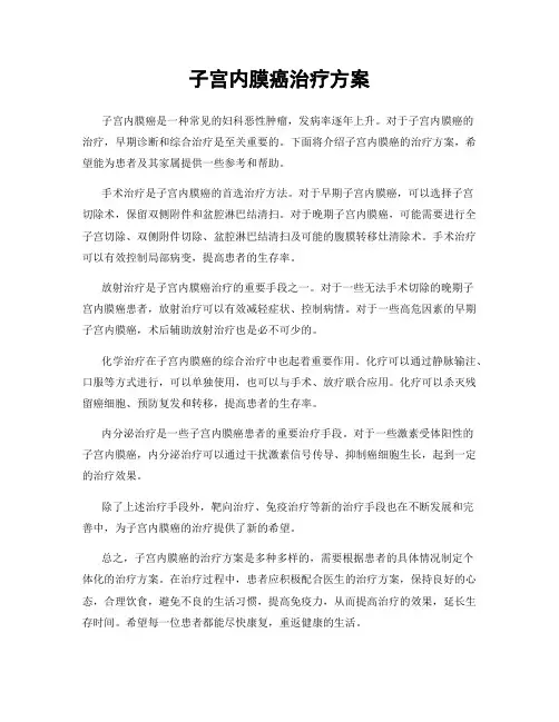 子宫内膜癌治疗方案