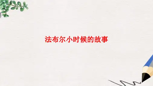 二年级语文上册《法布尔小时候的故事》课件1 北京版