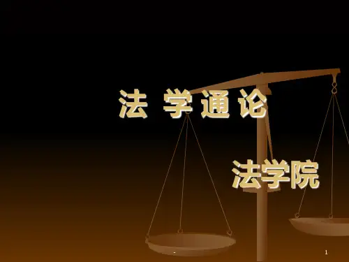 法学通论法理学PPT课件