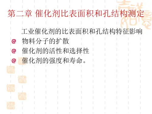 第二章 催化剂比表面积和孔结构测定