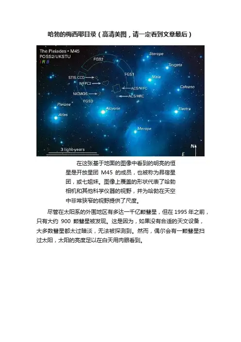 哈勃的梅西耶目录（高清美图，请一定看到文章最后）
