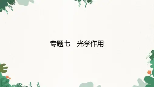 物理八年级上册专题七 光学作用(共37张PPT)