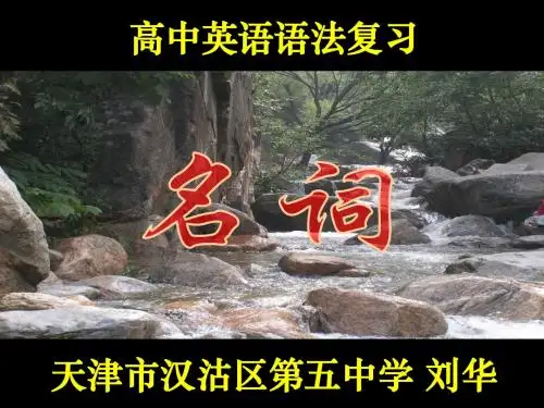 高中英语语法复习--名词