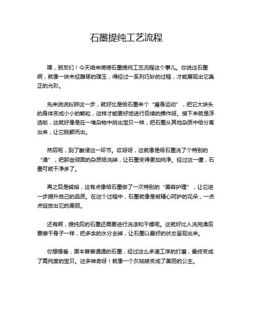 石墨提纯工艺流程