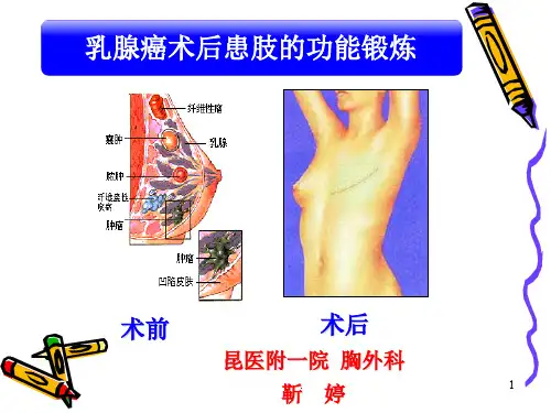 乳腺癌术后的功能锻炼PPT课件