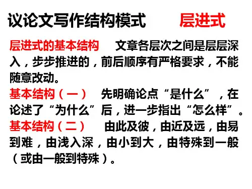 作文层进式结构
