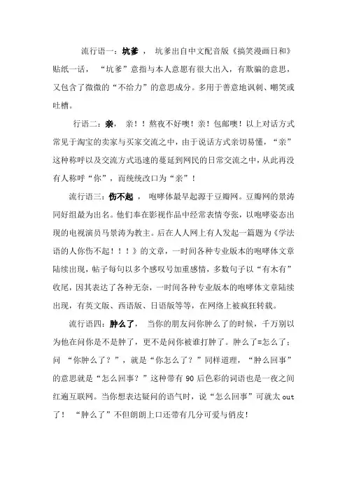 2013网络流行语