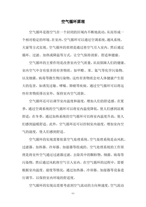 空气循环原理