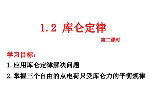 1.2库仑定律(第2课时)