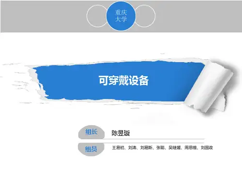 可穿戴设备研讨培训课件