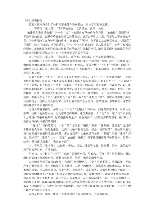 春知识点