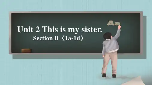 英语人教版七年级上册 Unit2_SectionB(1a-1d)参考课件
