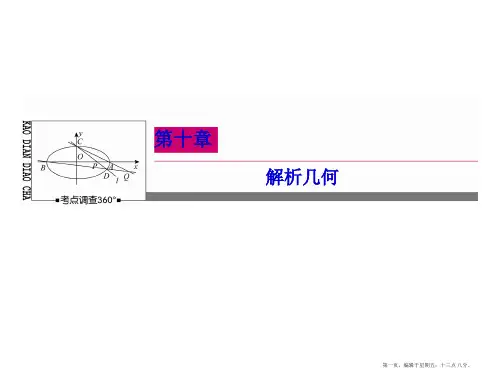 2015高考数学一轮课件：10-7抛物线