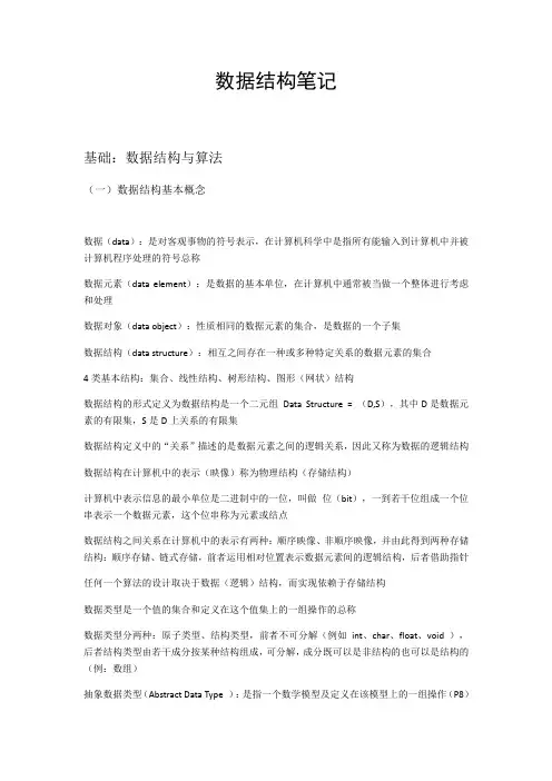 数据结构笔记