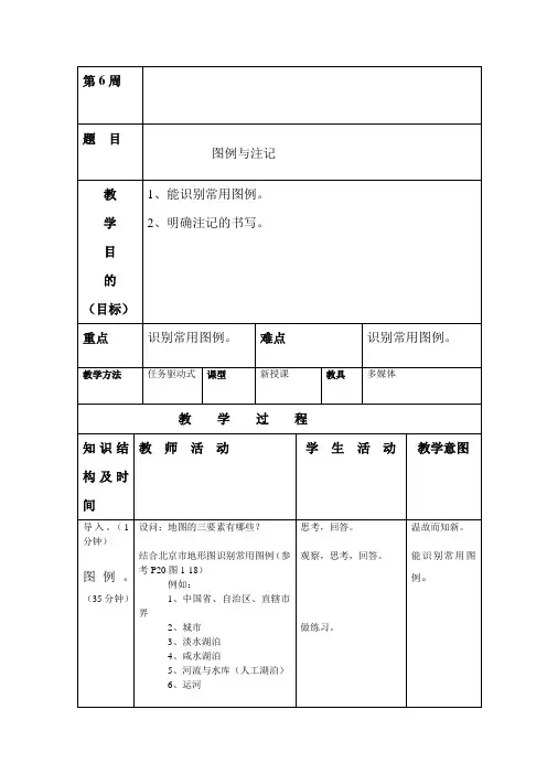 图例与注记-教案