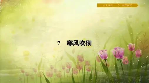 【粤教版】2017年中国现代散文选读第7课《寒风吹彻》ppt课件(含答案)