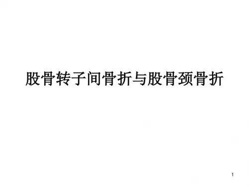 股骨转子间骨折与股骨颈骨折PPT课件