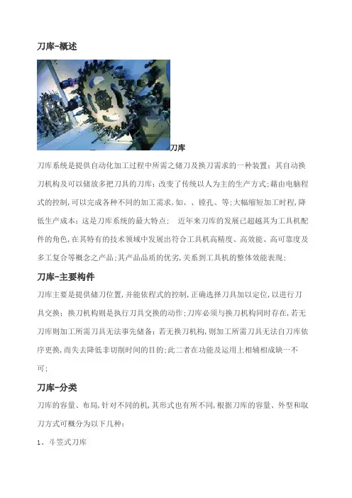 关于加工中心刀库的基本知识知识