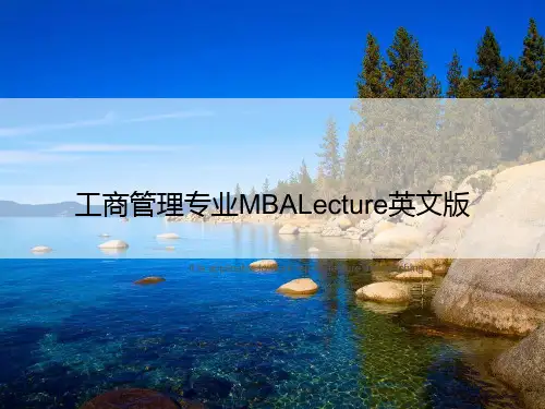 工商管理专业MBALecture英文版