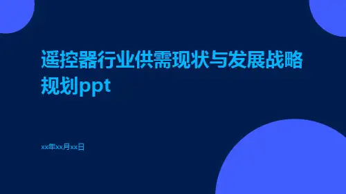遥控器行业供需现状与发展战略规划ppt