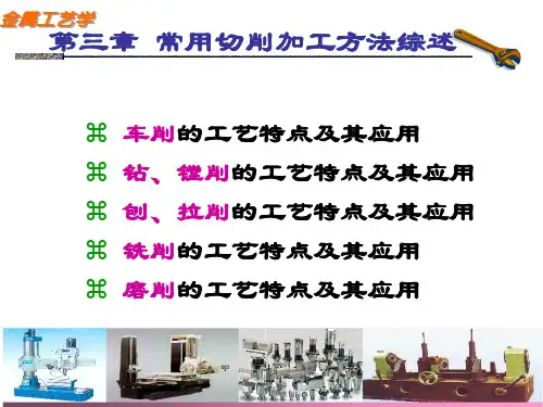 常用切削加工方法