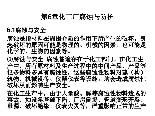 第6章化工厂腐蚀与防护