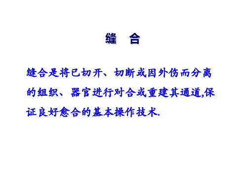 临床常见伤口缝合