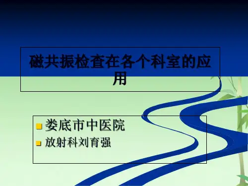 MRI临床应用(共81张PPT)