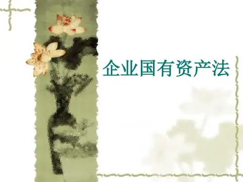 企业国有资产法(ppt 59页)