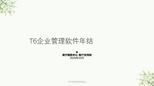 T6年结流程(财务部分)课件