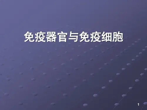 医学免疫学PPT：免疫器官与免疫细胞