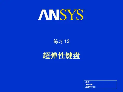 ansys超弹性分析练习十三资料