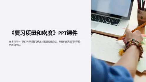 《复习质量和密度》课件