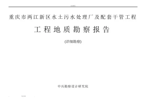 详细勘察报告